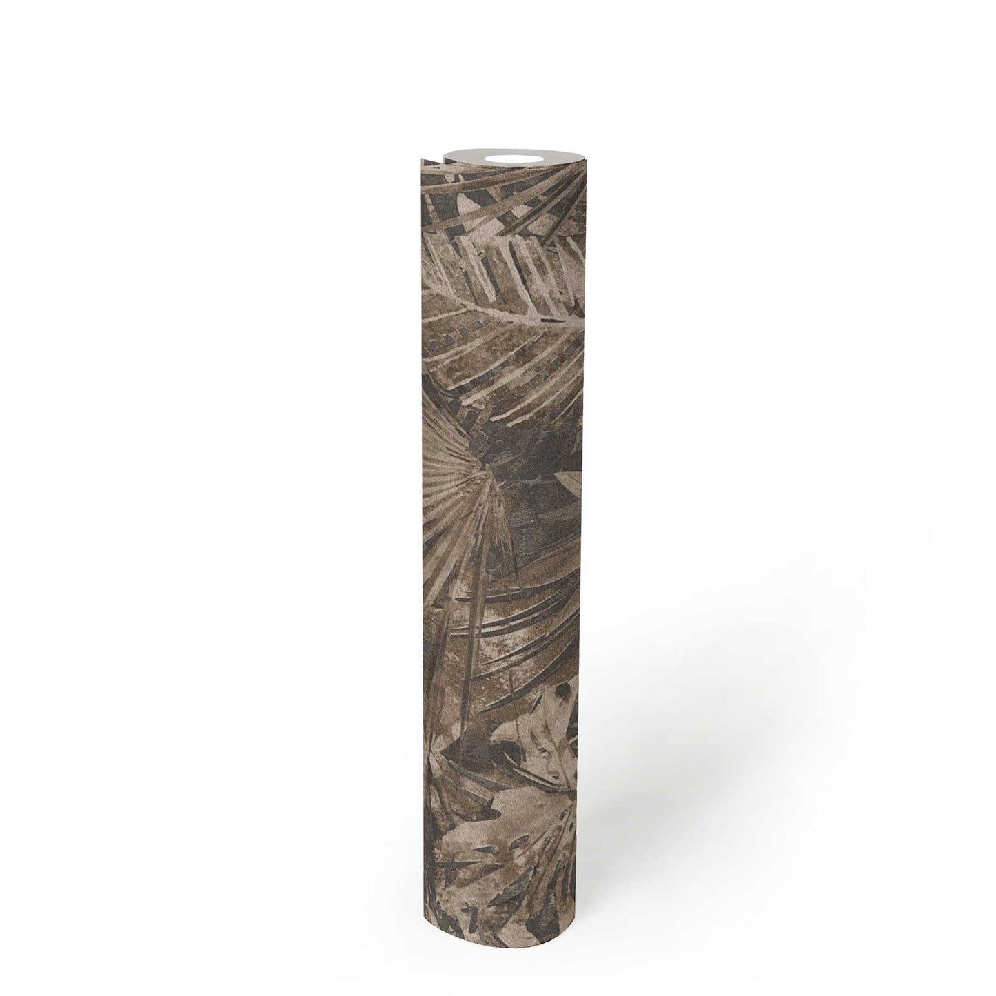 Forest Frame - Leaves Wallpaper - Anthracite