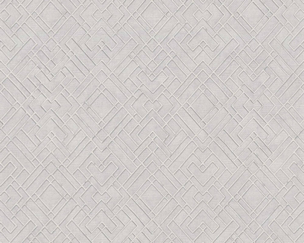 Sample - Geo Parquet Wallpaper (Metropolitan Stories 3 Collection) - Grey