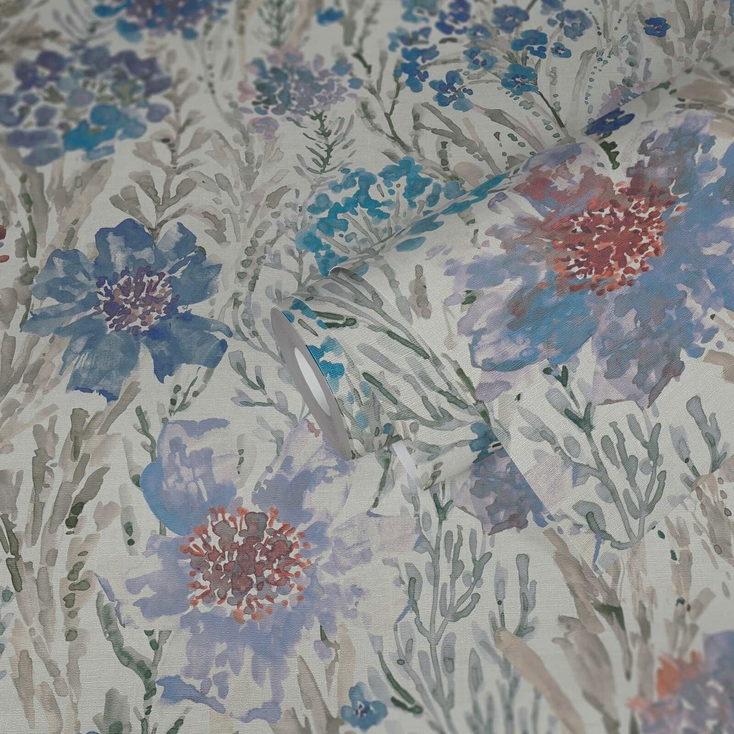 Sample - Aquarell Dreams Wallpaper - Blue