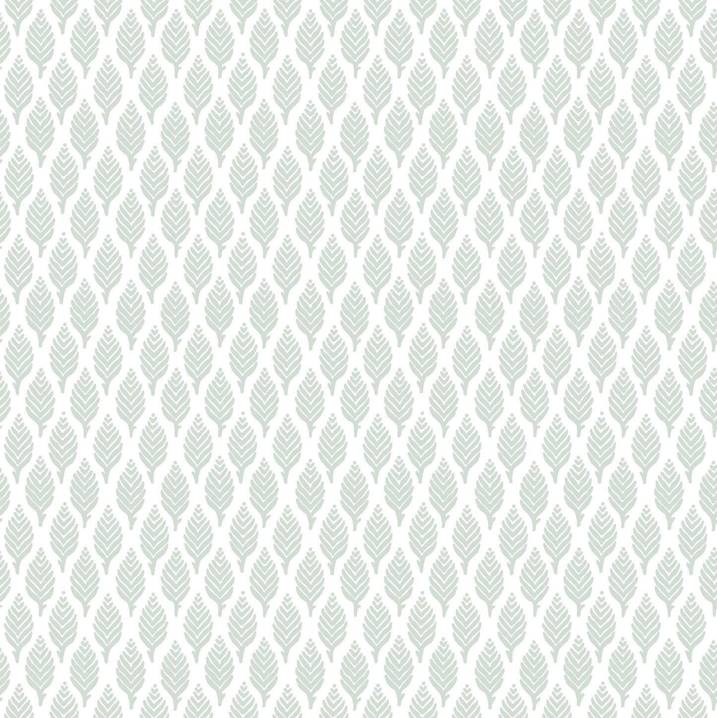 Sample - Dun Diamond Leaves Wallpaper - Green