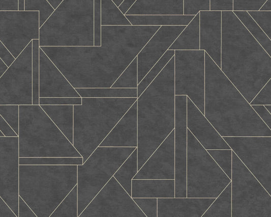 Metro Deco Lines (Metropolitan Stories 3 Collection) - Black/Gold