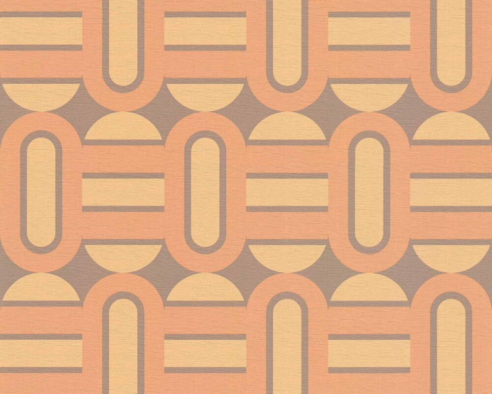 Sample - Retroholic Retro Wallpaper - Orange