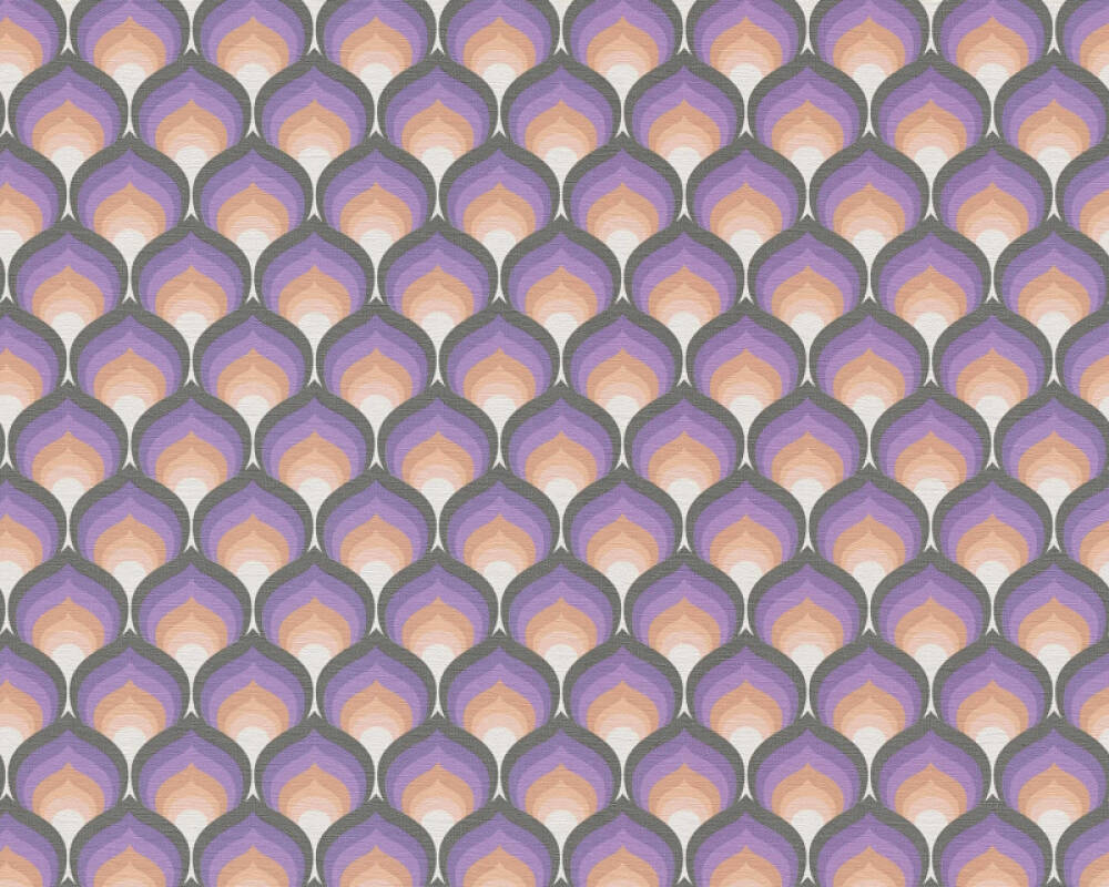 Sample - Retro Scales Wallpaper - Purple