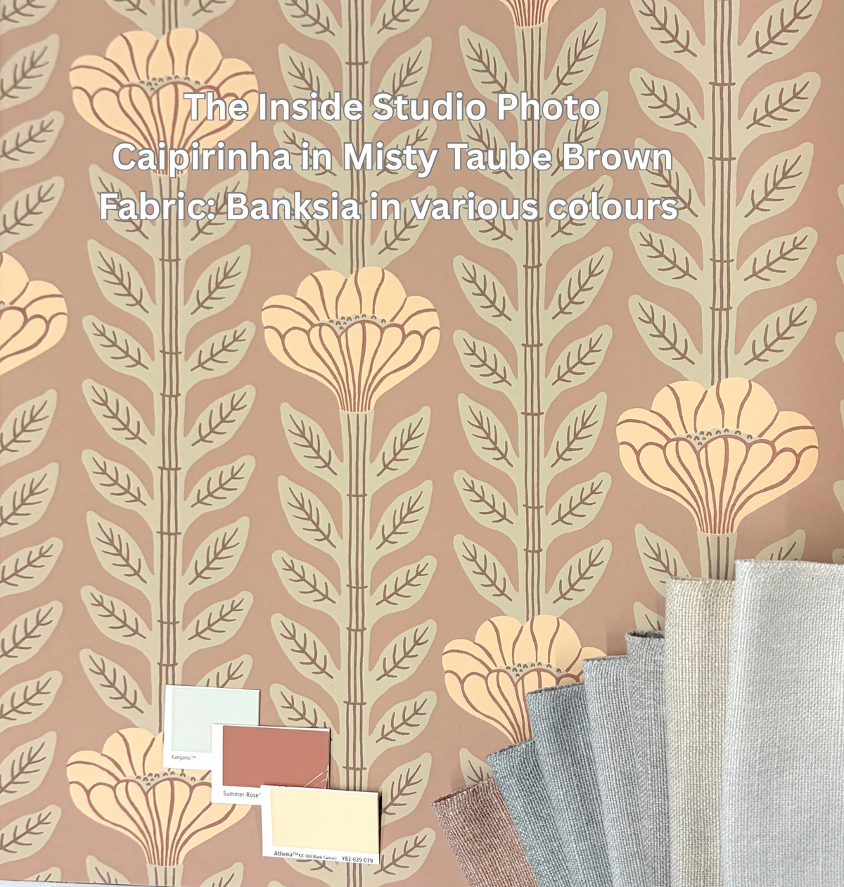 Caipirinha Wallpaper - Misty Taube Brown