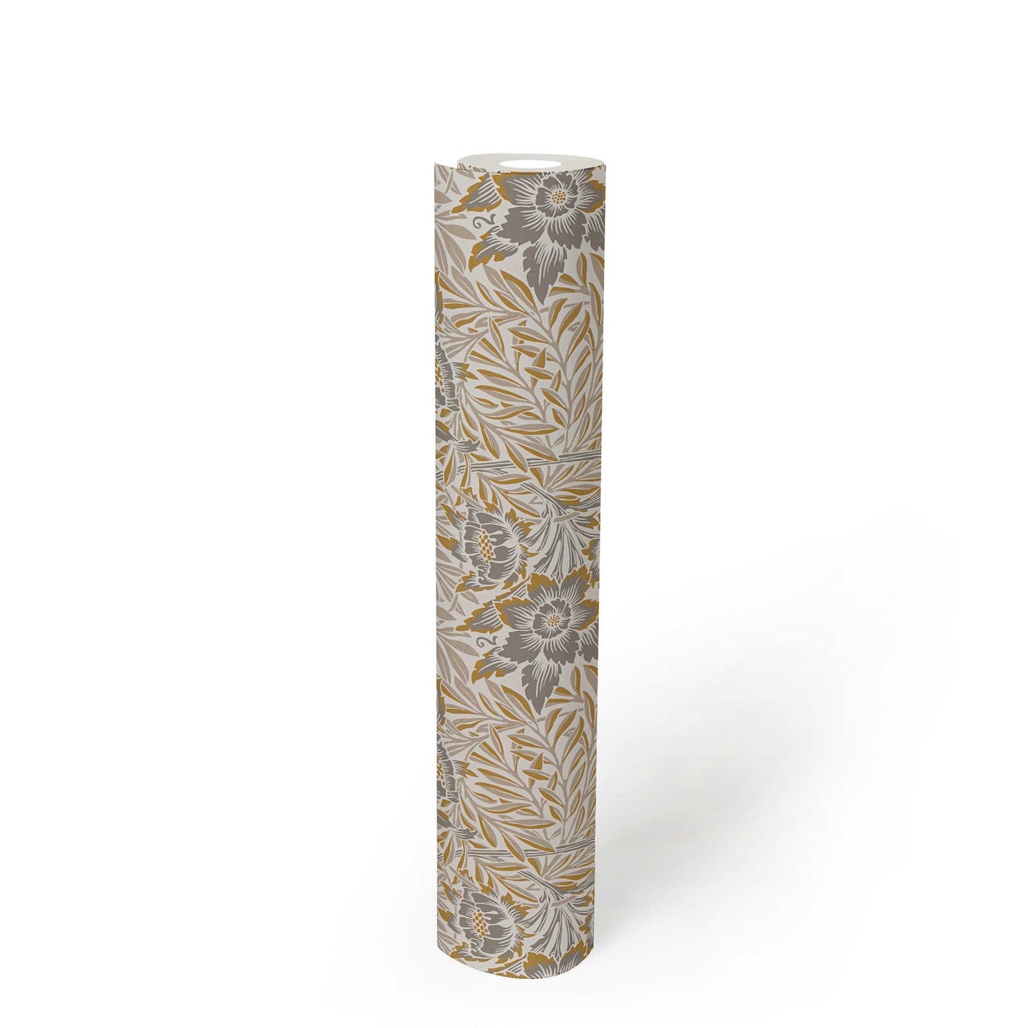 Baroque Floral Wallpaper - Sand