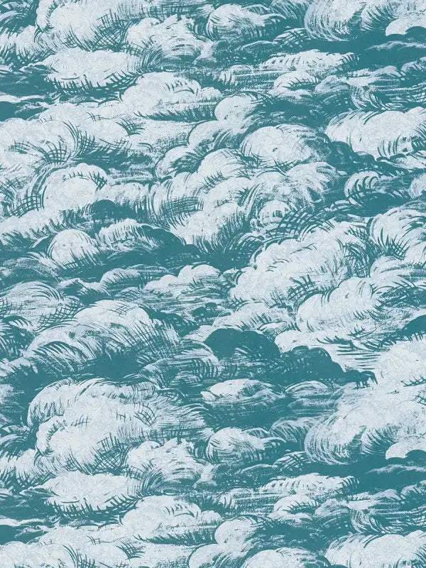 Sample - Cloudy Cloud Wallpaper - Blue