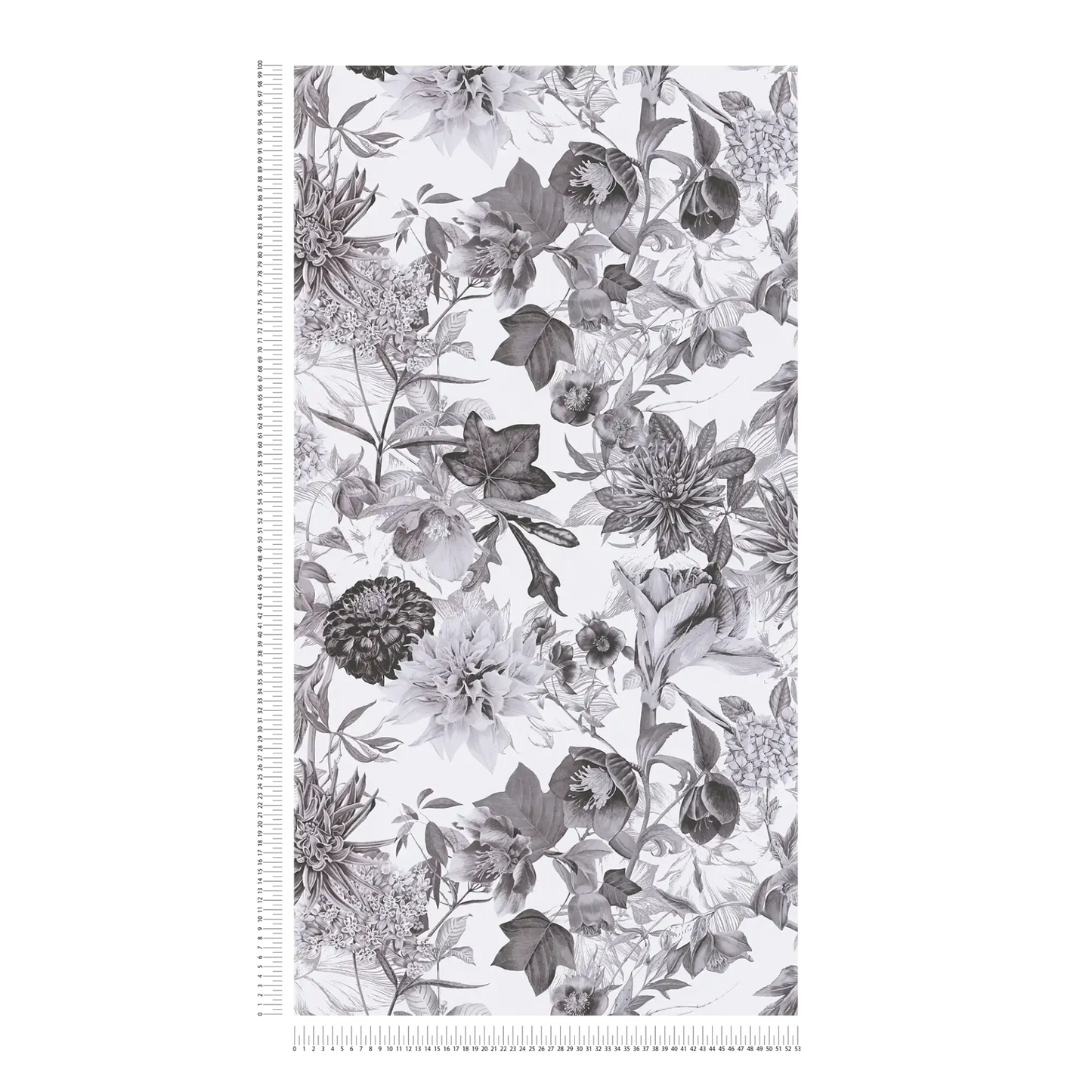 Floral Trails Wallpaper - Monochrome