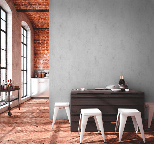 New York Plaster Wallpaper - Beige/White