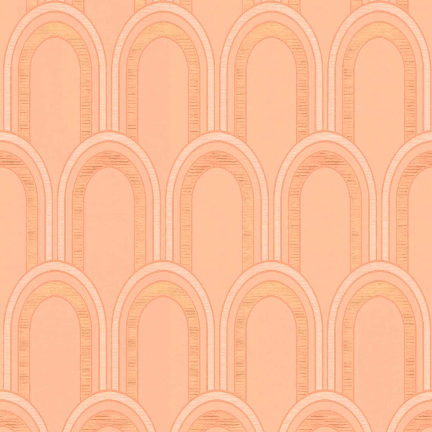 Sample - Metallic Arches Wallpaper - Orange