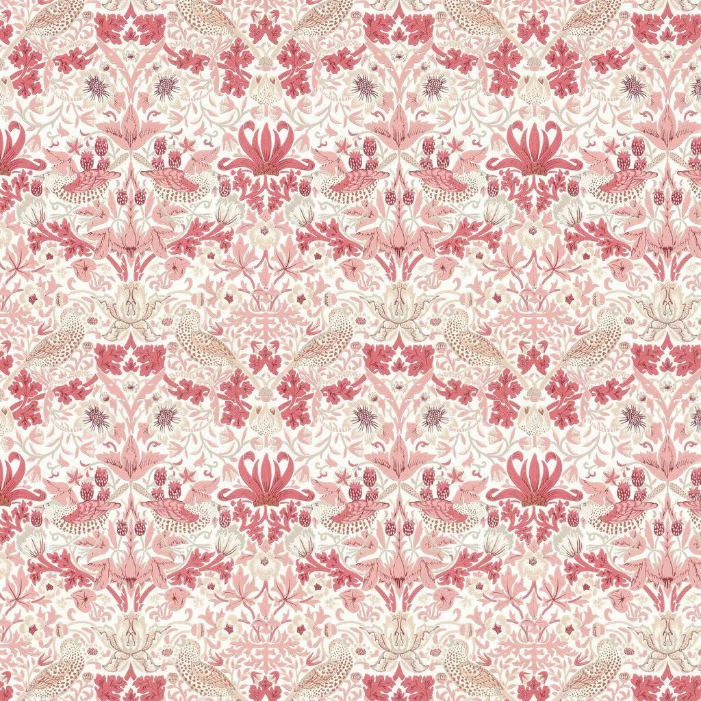 Strawberry Thief Wallpaper - Madder