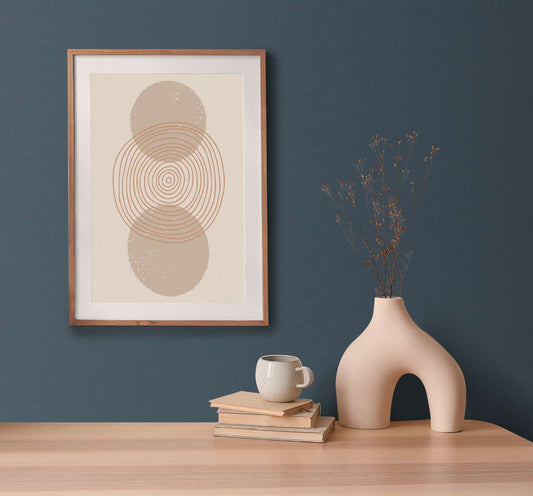 Retro Chic Plain Textured Vinyl Wallpaper – Slate Blue