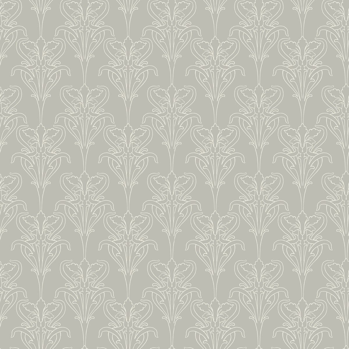 Sample - Iris Wallpaper - Grey