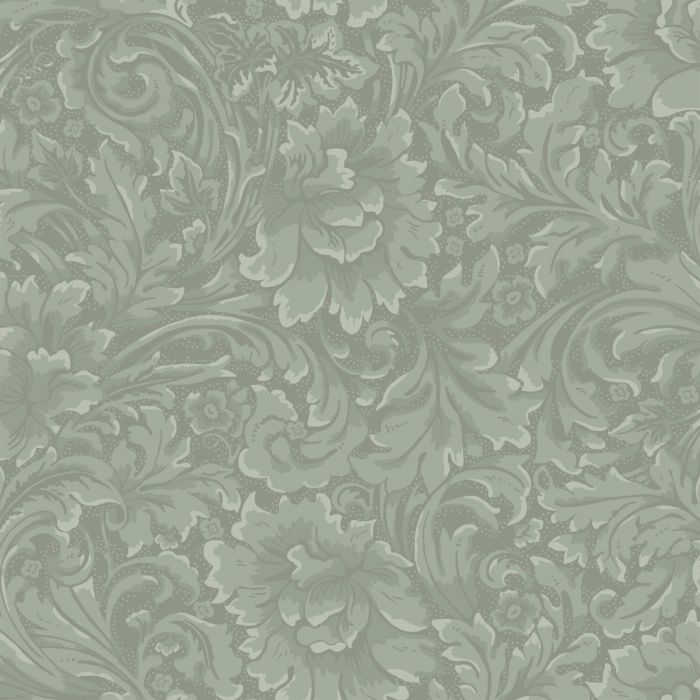 Sample - Idun Floral Symphony Wallpaper - Green