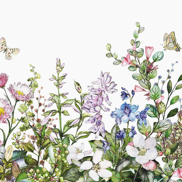 Summer Flowers - Wallpaper Mural - Two Sizes
