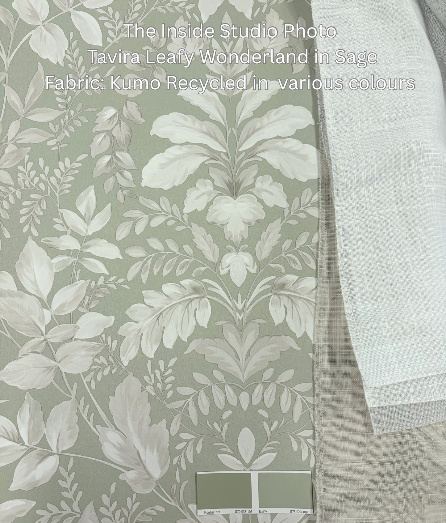 Tavira - Leafy Wonderland Wallpaper - Sage