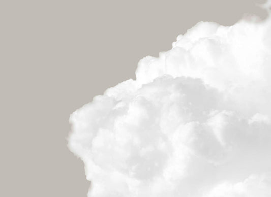 Cloud 9 - Grey - Custom Sized Wallpaper Mural (per m2)