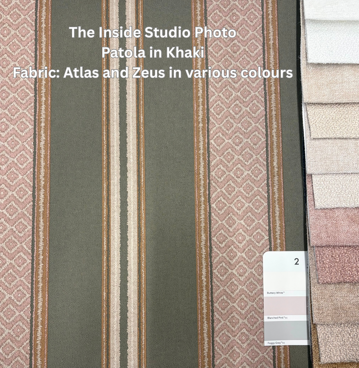 Patola – Woven Stripe Wallpaper – Khaki