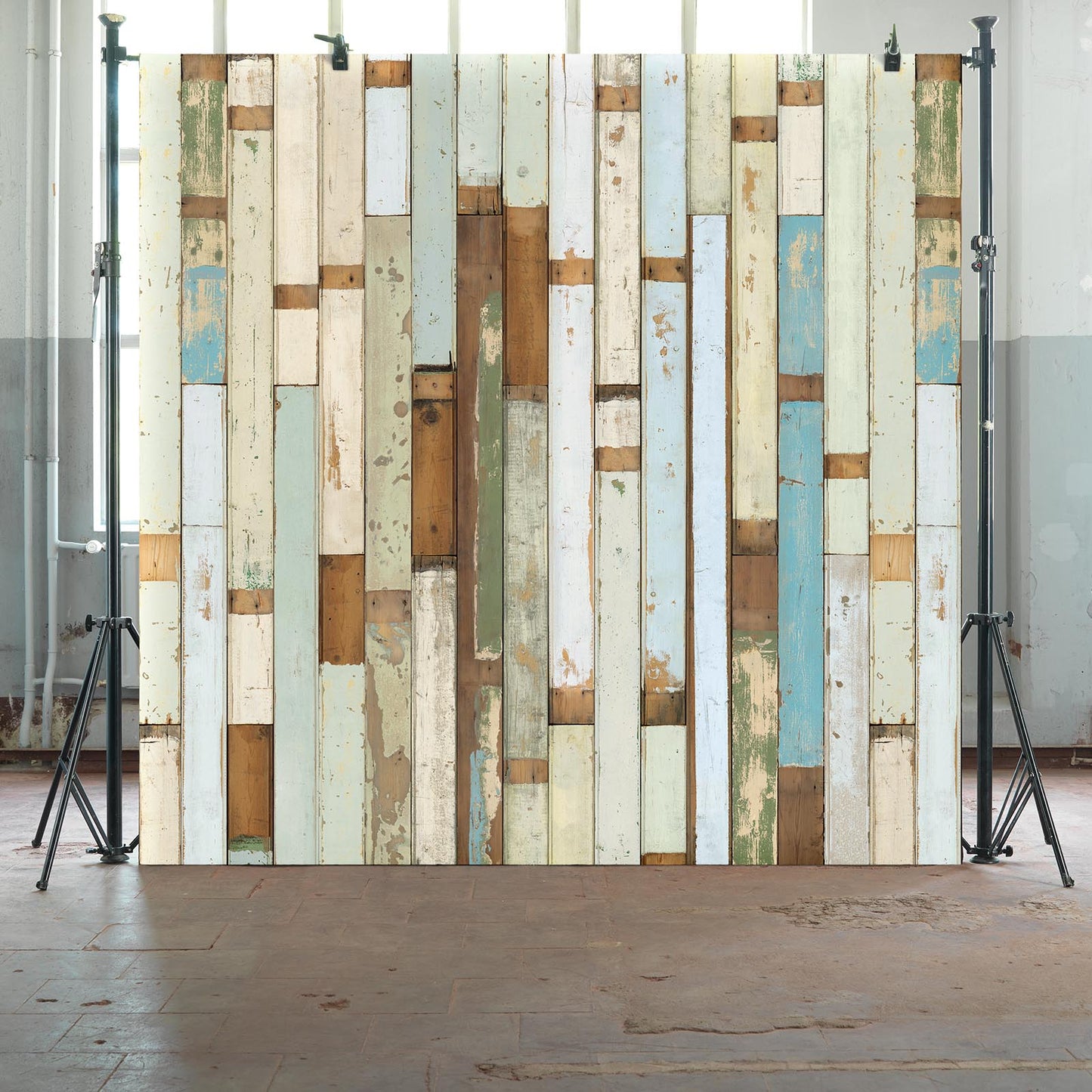 Piet Hein Eek 'Scrapwood Series' Wallpaper - White/Blue