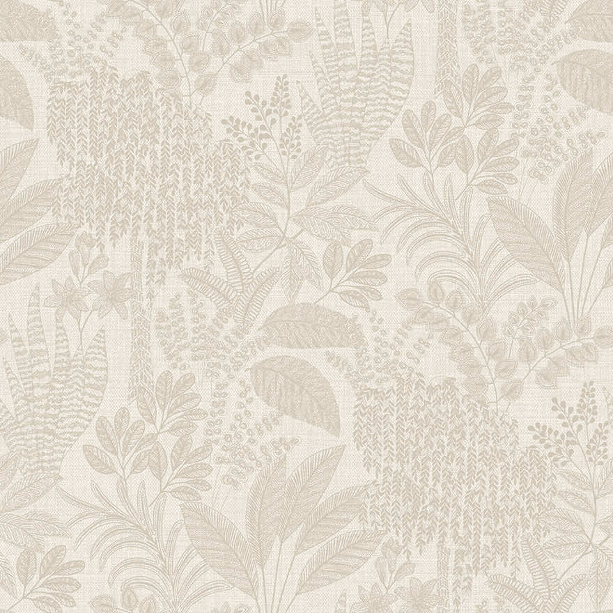 Sample - Oasis Wallpaper - Cream