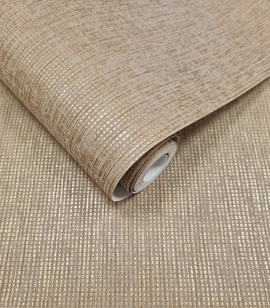 Sample - Pique Textured Wallpaper - Rust