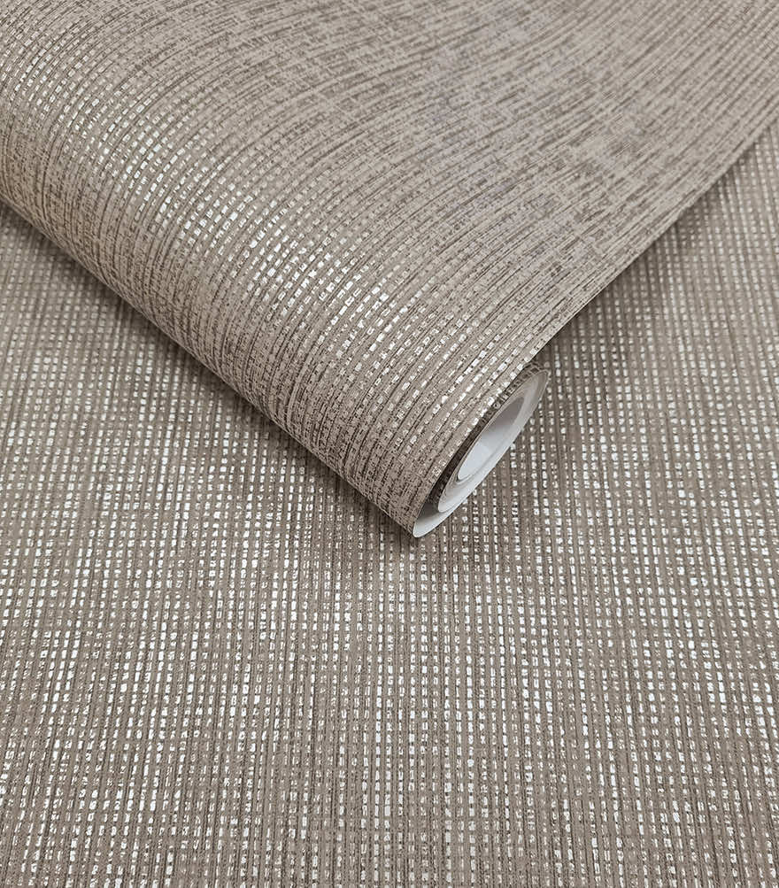 Sample - Pique Textured Wallpaper - Charcoal
