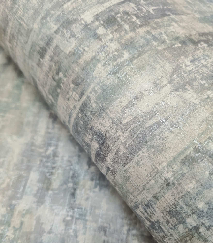 Sample - Modulo Textured Wallpaper - Blue