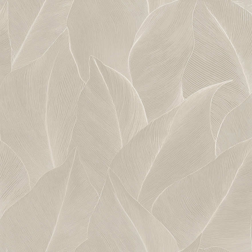 Sample - Anthurium Wallpaper - Cream