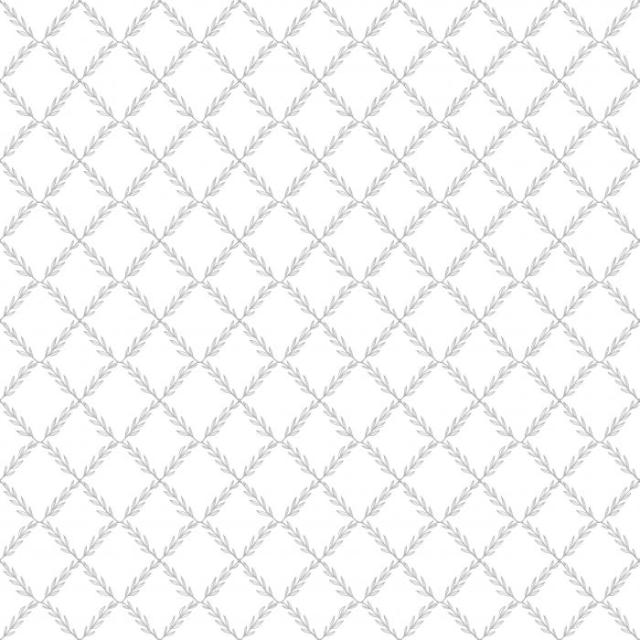 Sample - Vide - Leafy Geo Wallpaper - White