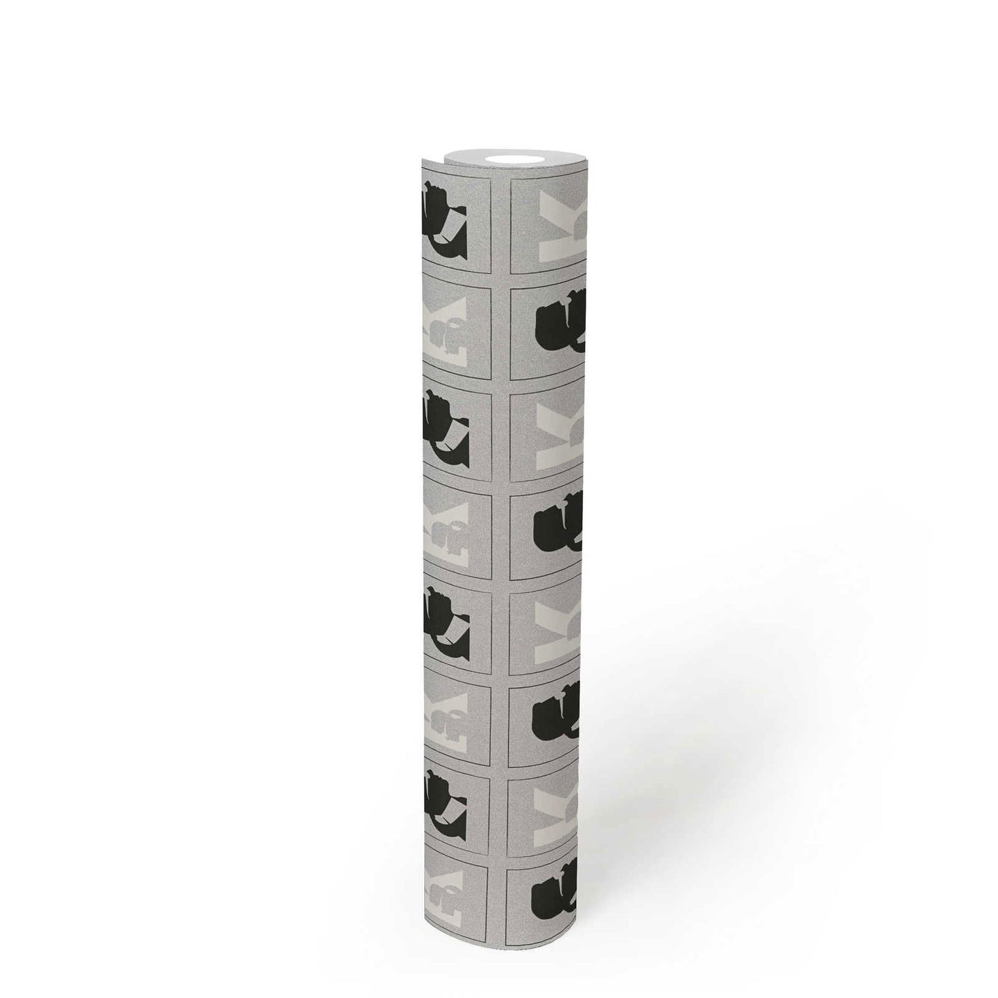 Cameo Wallpaper Heavy Weight Wallpaper - White Grey