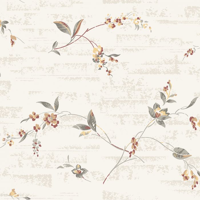 Sample - Duro Skir 1939 Wallpaper - White/Red