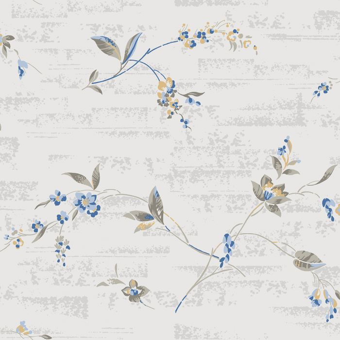 Sample - Duro Skir 1939 Wallpaper - Grey/Blue