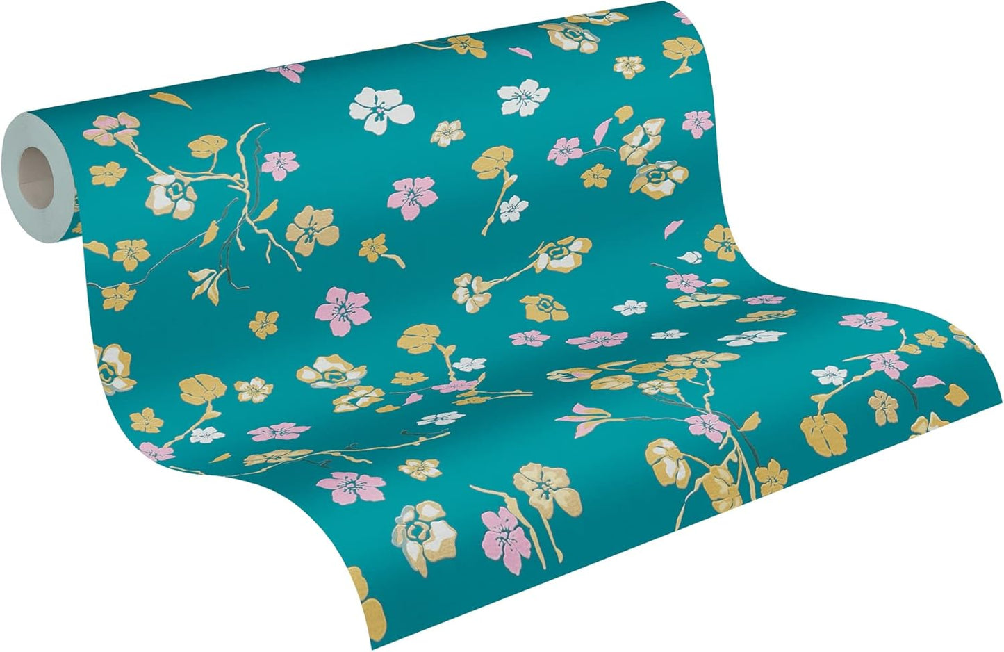 Paradise Blooms Wallpaper - House of Turnowsky - Turquoise