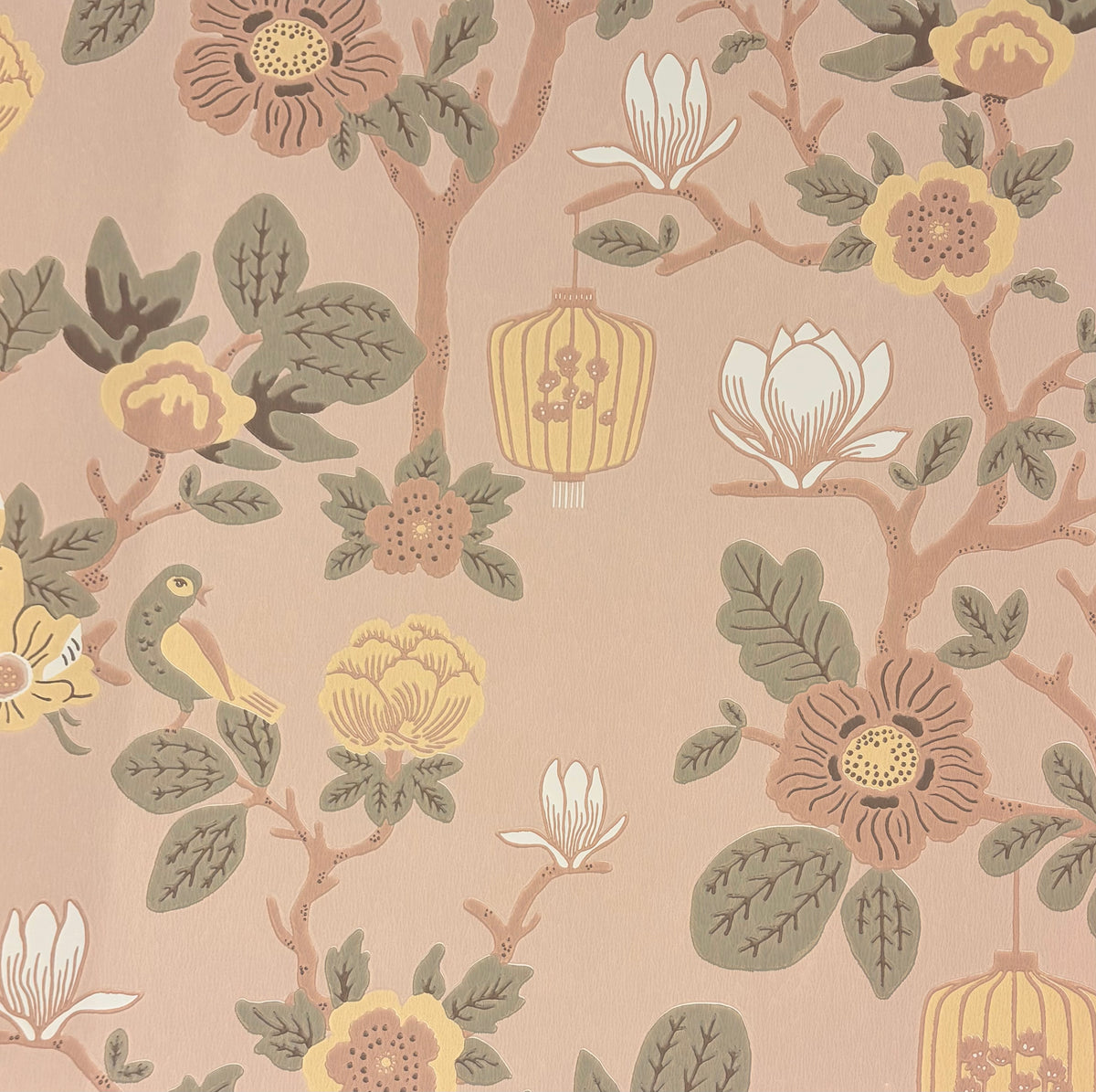 Tokyo Tea Party Wallpaper - Mochi Pink