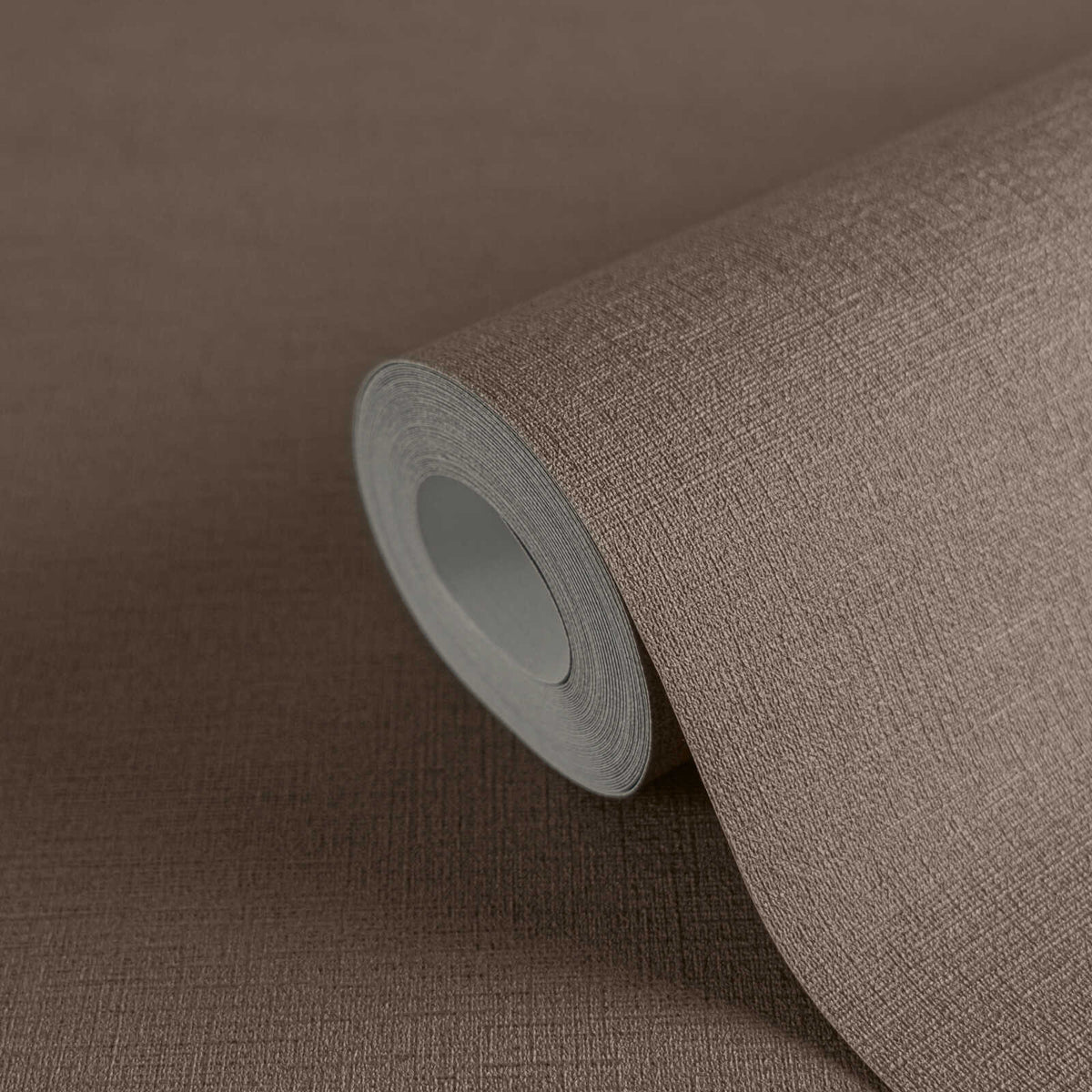 Sample – Retro Chic Plain Textured Wallpaper – Mocha