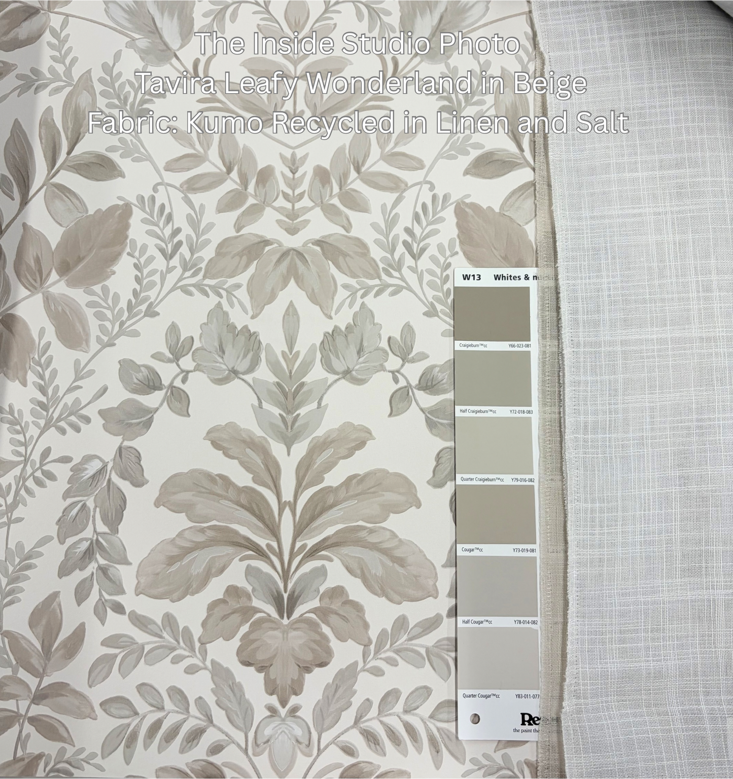 Tavira - Leafy Wonderland Wallpaper - Beige