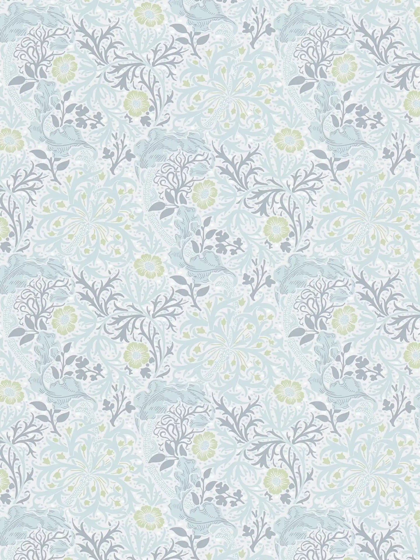 Sample - Seaweed Wallpaper - Green/Grey