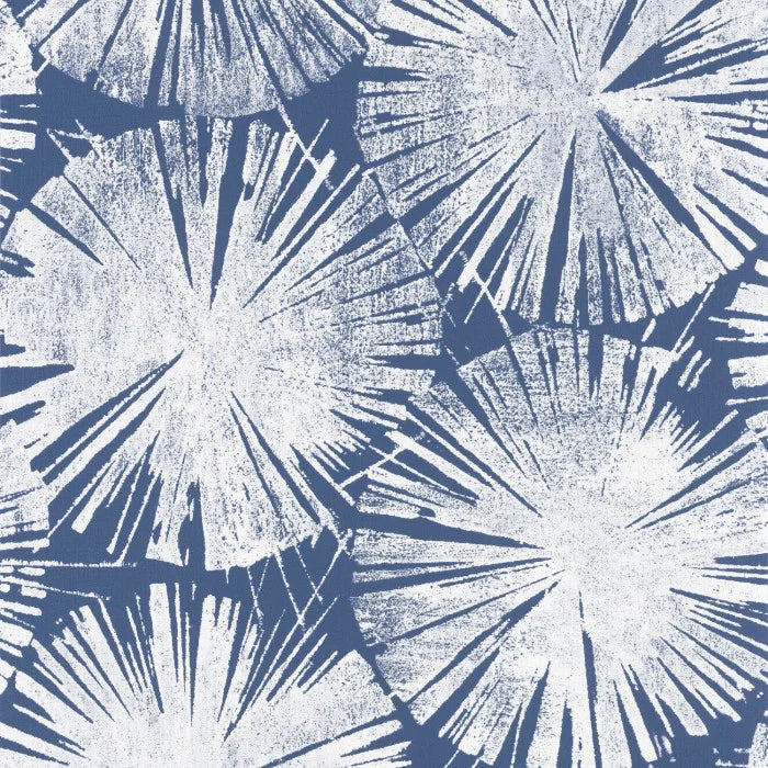 Sample - Nenuphar Ginkgo Wallpaper - Blue