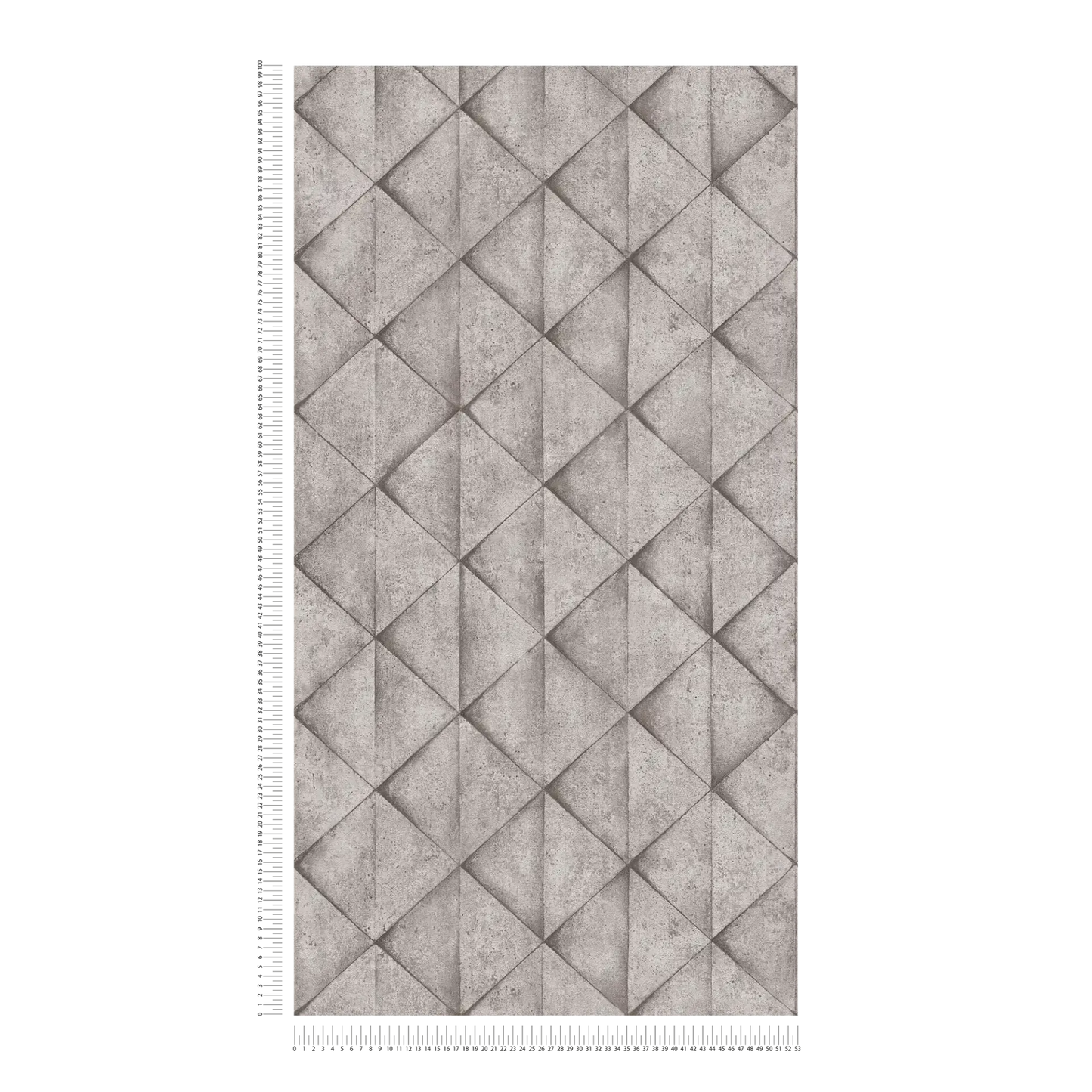 Geometric Concrete Wallpaper - Grey