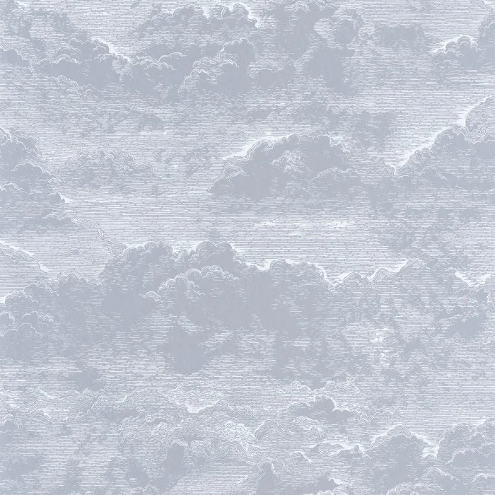 Sample - Songe Cloud Wallpaper - Blue/Grey