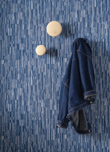 Patch Denim Wallpaper - Bleu Denim