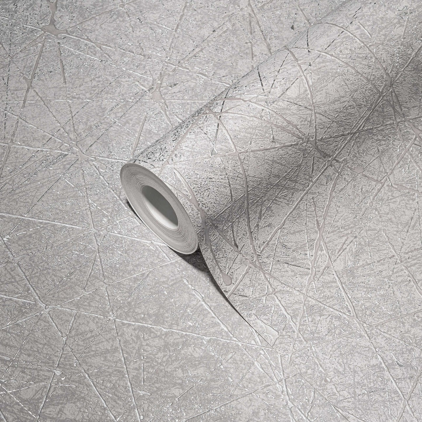 Sample - Linear Web - Geometric Wallpaper - Grey