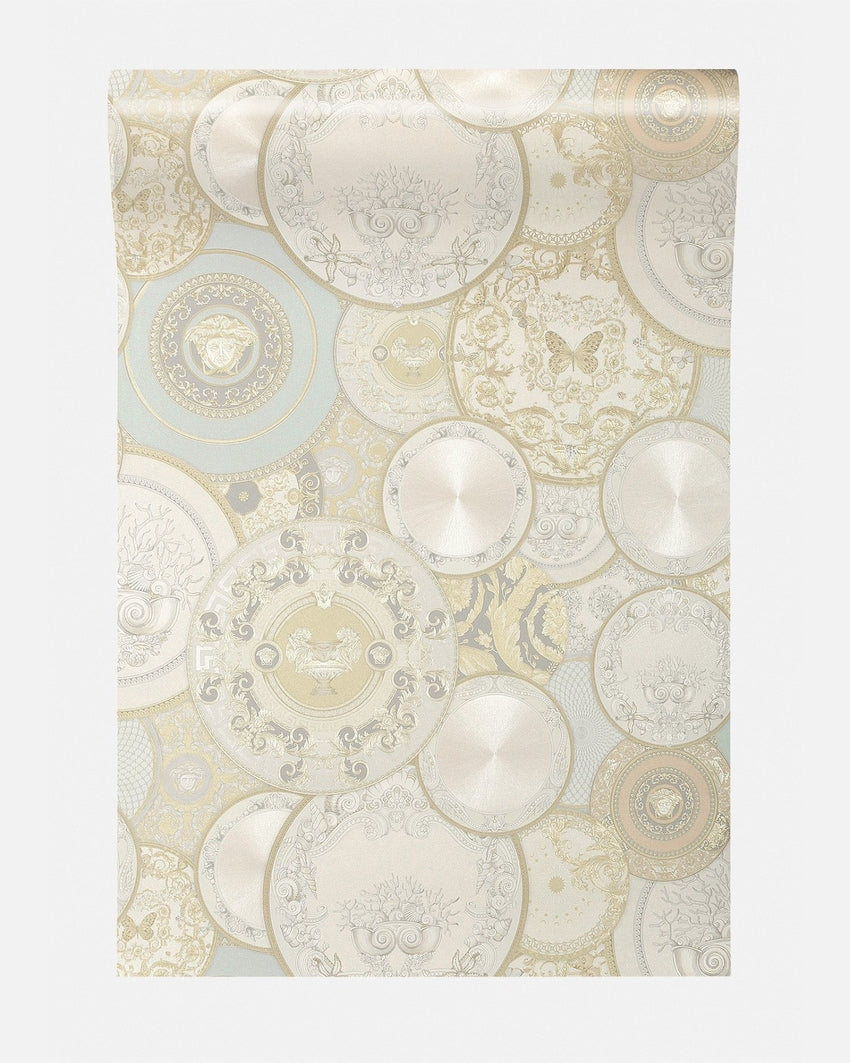Plates Of Versace Wallpaper (Versace 3 Collection) - Cream