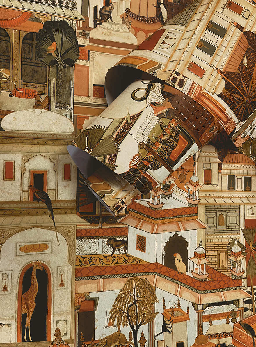 Civita - Moroccan City Wallpaper - Orange - Last 2 Rolls