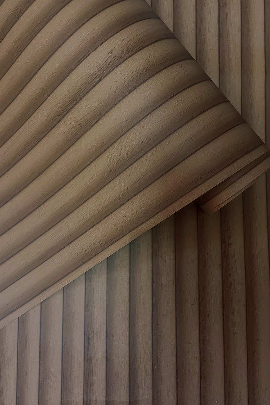 Teak - Wood Panel Wallpaper - Natural