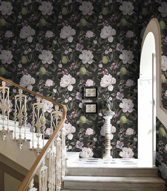 Pendula Wallpaper - Charcoal