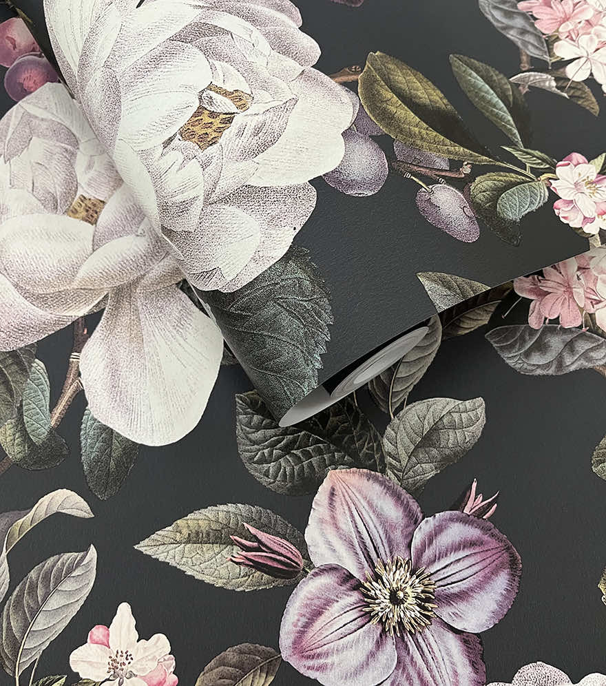 Pendula Wallpaper - Charcoal