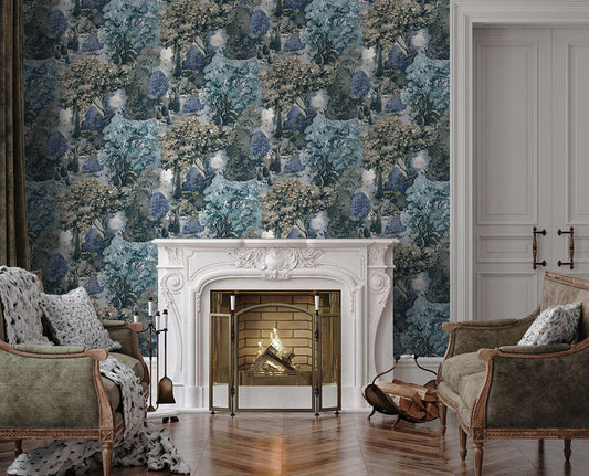 Pinecrest Teal Green - Wallpaper