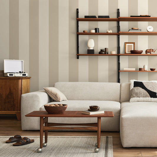Cordelia Stripe Wallpaper – Beige