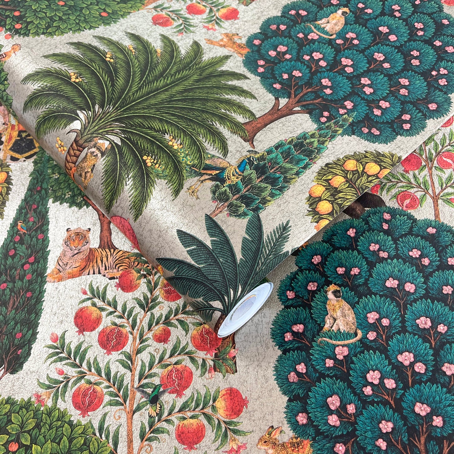 Sample – Bengal – Menagerie Wallpaper – Pewter
