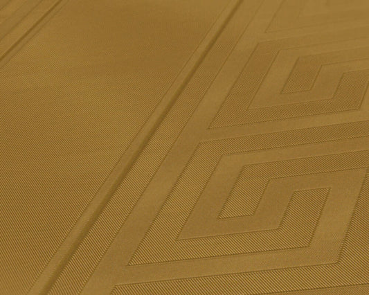 Versace Greek Key Stripe Wallpaper - Gold